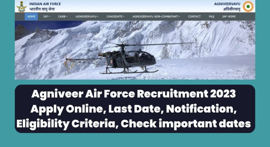 Agniveer Air Force Recruitment 2023