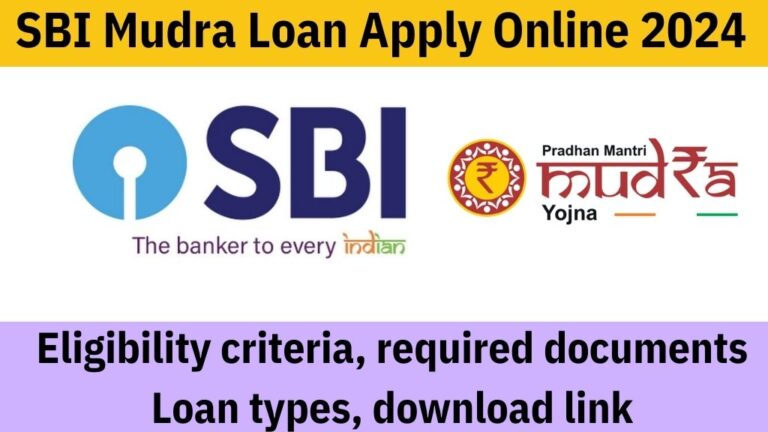 SBI Mudra Loan Apply Online 2024: Eligibility criteria, required ...